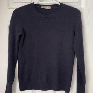 Everlane Cashmere Classic Crew Sweater - Navy